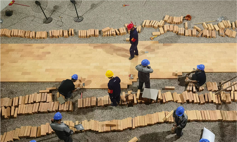 Brick installation