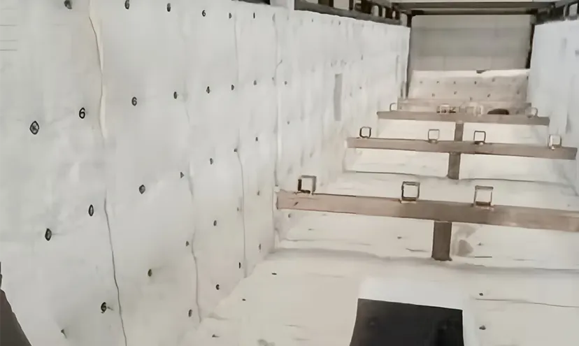 Bio Soluble Fiber Blanket installation