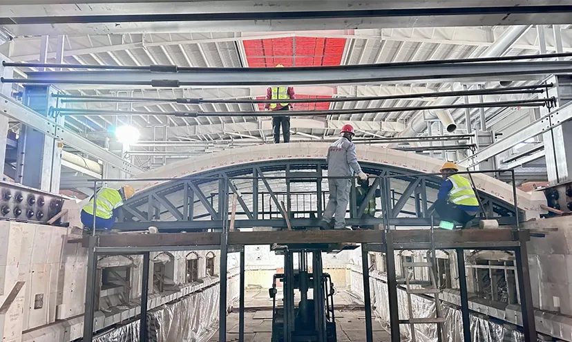 High Alumina Bricks installation