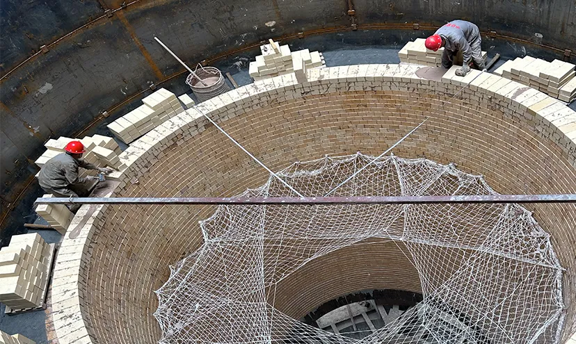 High Alumina Refractory Brick installation