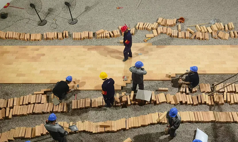 High Alumina Refractory Bricks installation