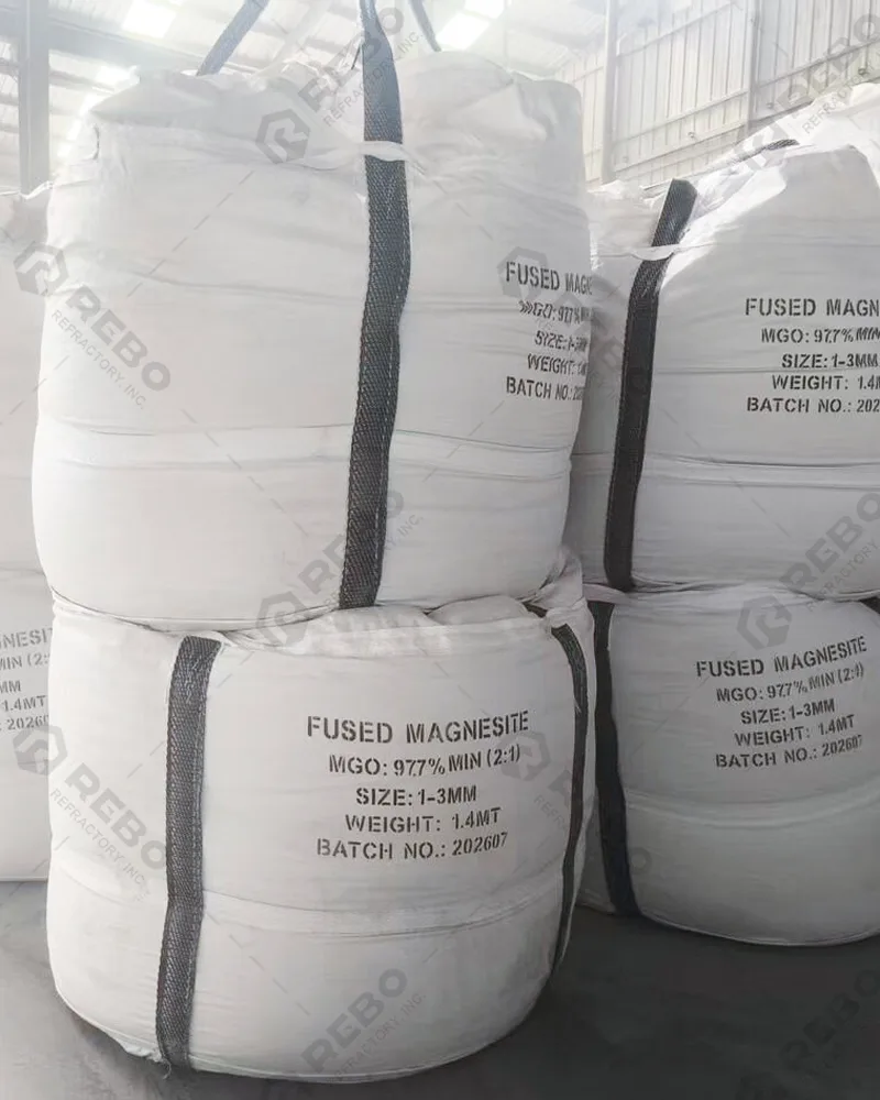 97.7% Fused Magnesite Shipped to Germany